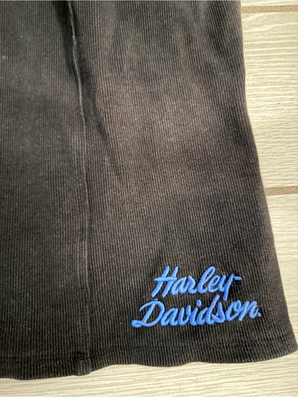 Harley-Davidson Black Women's Sleeveless Zip Vest with Blue Logo size 2XL ✨ - Picture 2 of 8